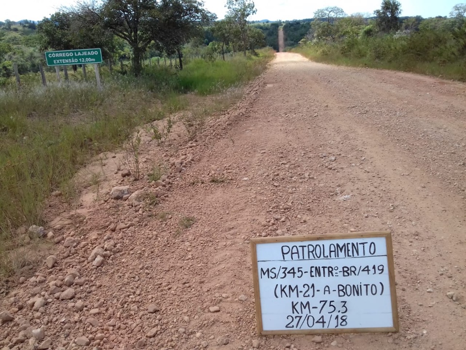 Agesul atende solicitação do Vereador Edinaldo Gregório Dias e recupera BR MS 345