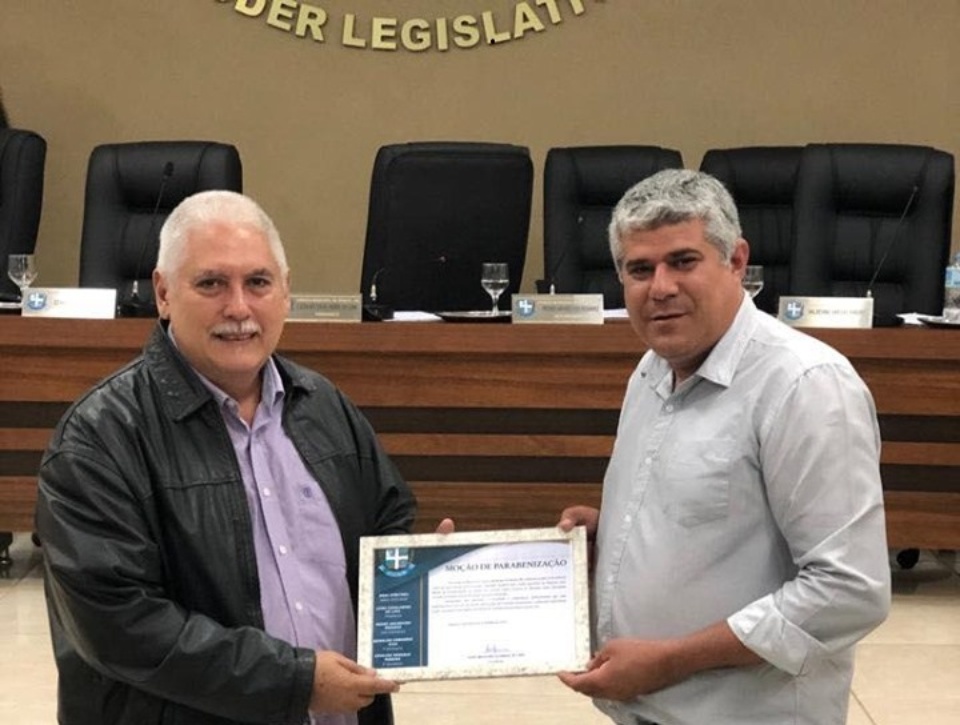 Dr. Laércio Miranda é homenageado pelo vereador Pantera na Câmara Municipal