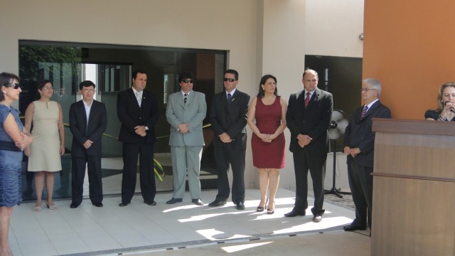 Autoridades participam da inauguração do novo Fórum de Bonito