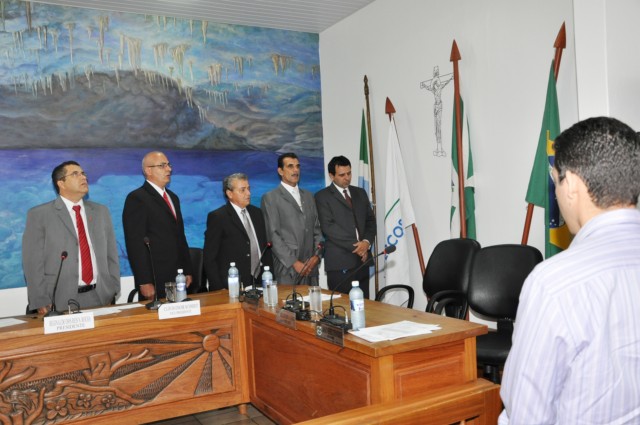 ABERTURA DA 3° SESSÃO LEGISLATIVA, COM A NOVA MESA DIRETORA.