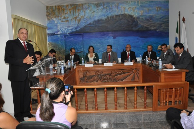 ABERTURA DA 3° SESSÃO LEGISLATIVA, COM A NOVA MESA DIRETORA.