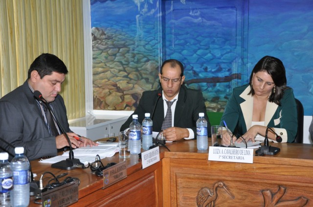 ABERTURA DA 3° SESSÃO LEGISLATIVA, COM A NOVA MESA DIRETORA.