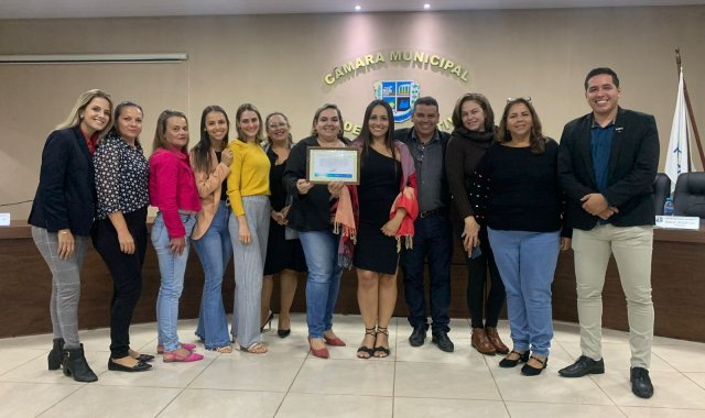 Entrega da Moção de Parabenização a Equipe do CAPS (Centro de Atenção Psicossocial).